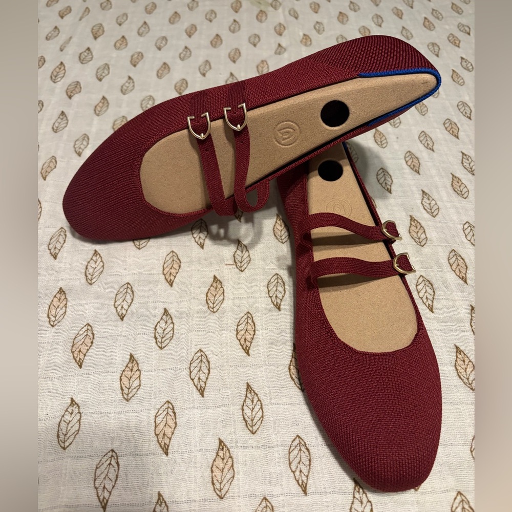 Women’s Double Buckle Mary Jane Cabernet NO BOX #8.5